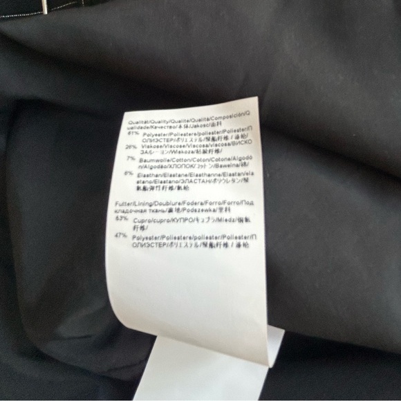 BOSS Hugo Boss Women’s Black Pinstripe Sheath Dress 12 Workwear Business - Picture 8 of 8